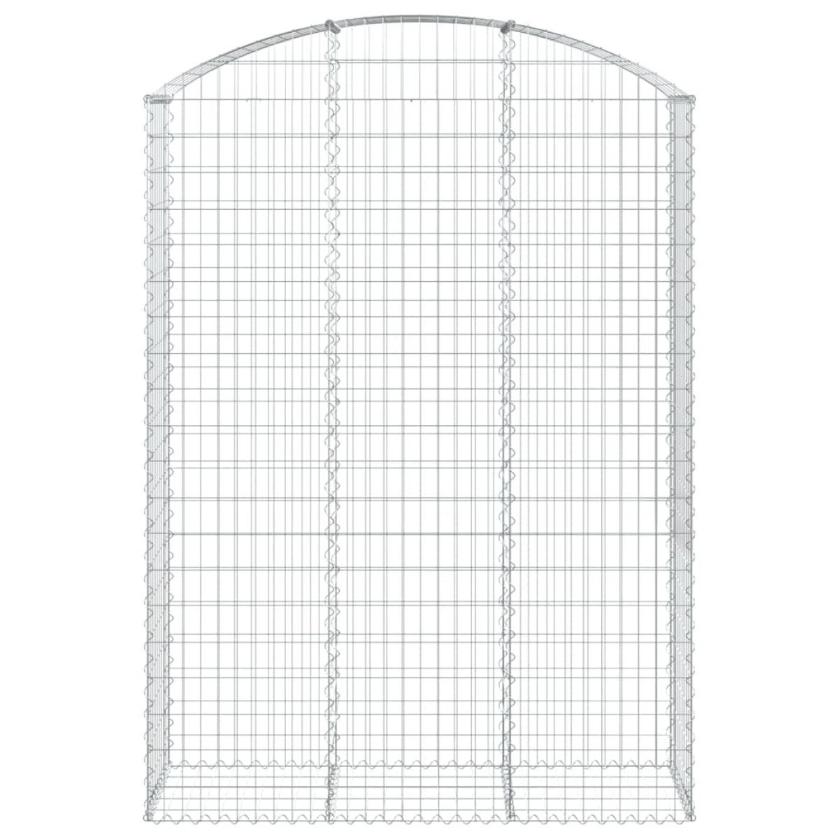 vidaXL Συρματοκιβώτιο Τοξωτό 150x50x200/220εκ. από Γαλβανισμένο Χάλυβα