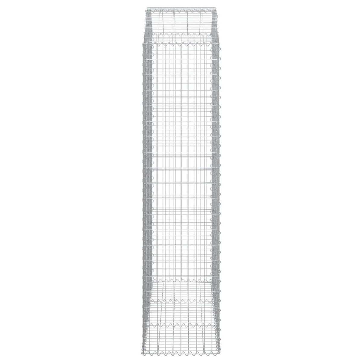 vidaXL Συρματοκιβώτιο Τοξωτό 150x50x200/220εκ. από Γαλβανισμένο Χάλυβα