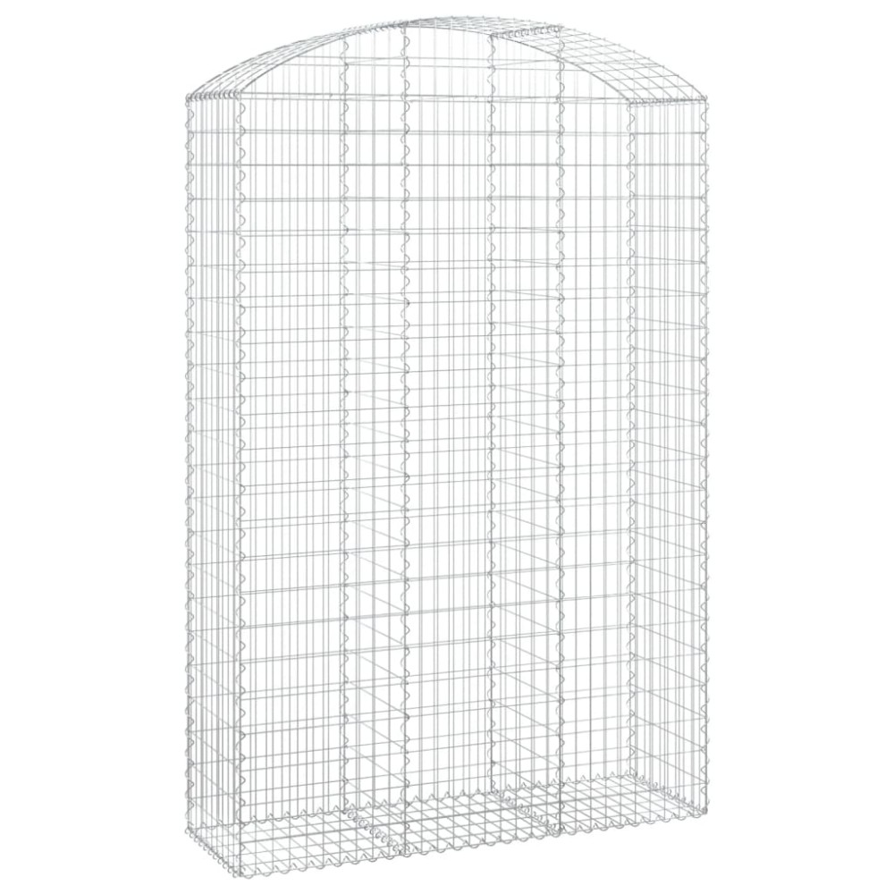 vidaXL Συρματοκιβώτιο Τοξωτό 150x50x220/240εκ. από Γαλβανισμένο Χάλυβα