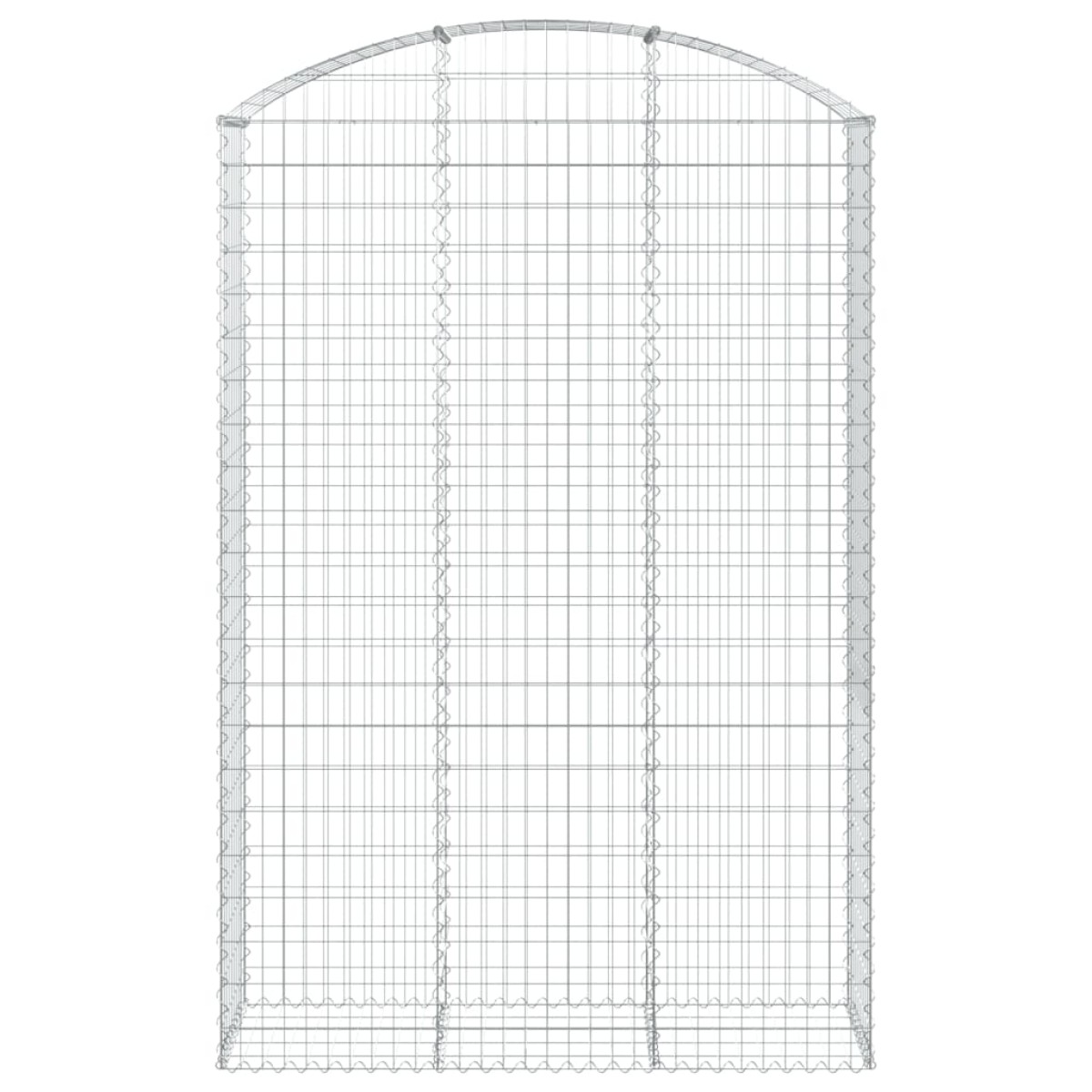vidaXL Συρματοκιβώτιο Τοξωτό 150x50x220/240εκ. από Γαλβανισμένο Χάλυβα
