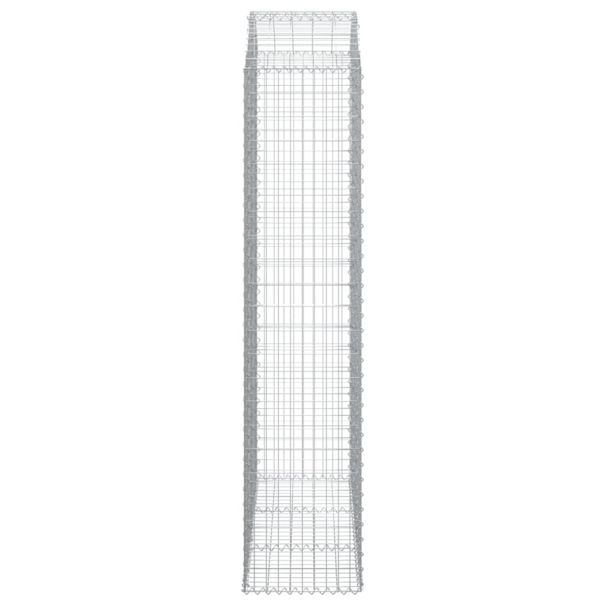 vidaXL Συρματοκιβώτιο Τοξωτό 150x50x220/240εκ. από Γαλβανισμένο Χάλυβα