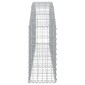 vidaXL Συρματοκιβώτιο Τοξωτό 200x30x60/80εκ. από Γαλβανισμένο Χάλυβα