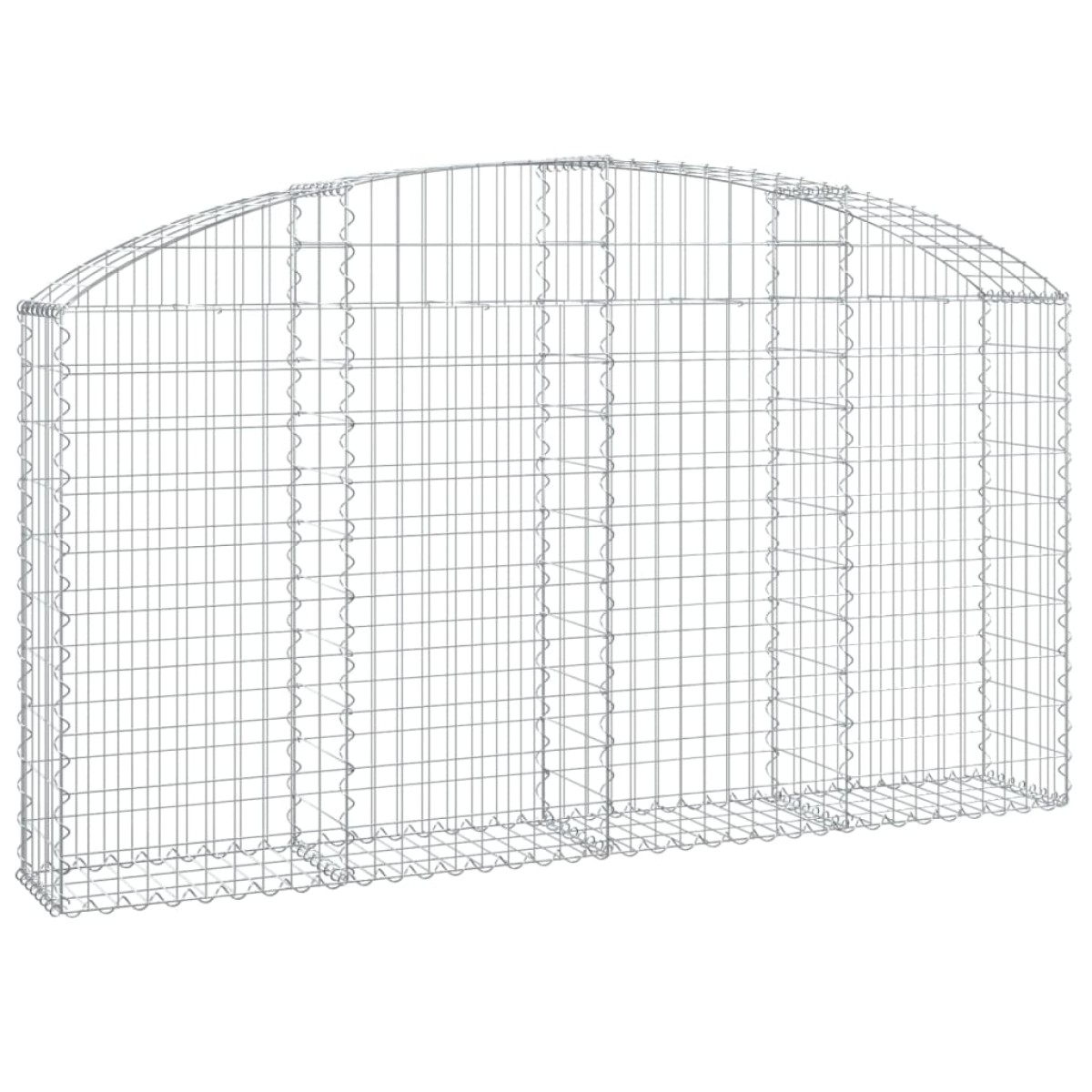 vidaXL Συρματοκιβώτιο Τοξωτό 200x30x100/120εκ. από Γαλβανισμένο Χάλυβα