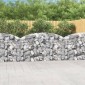 vidaXL Συρματοκιβώτιο Τοξωτό 200x30x100/120εκ. από Γαλβανισμένο Χάλυβα