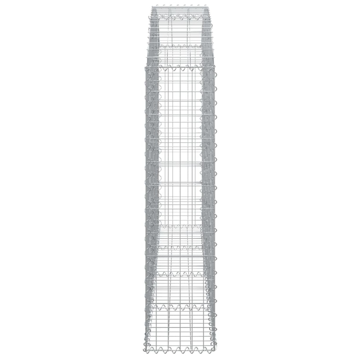 vidaXL Συρματοκιβώτιο Τοξωτό 200x30x120/140εκ. από Γαλβανισμένο Χάλυβα