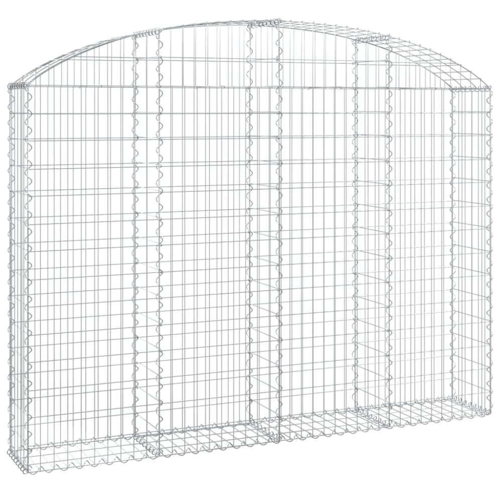 vidaXL Συρματοκιβώτιο Τοξωτό 200x30x140/160εκ. από Γαλβανισμένο Χάλυβα
