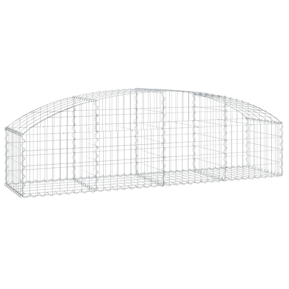 vidaXL Συρματοκιβώτιο Τοξωτό 200x50x40/60εκ. από Γαλβανισμένο Χάλυβα