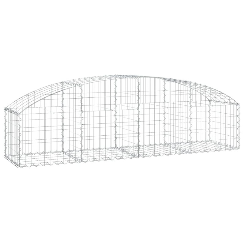 vidaXL Συρματοκιβώτιο Τοξωτό 200x50x40/60εκ. από Γαλβανισμένο Χάλυβα