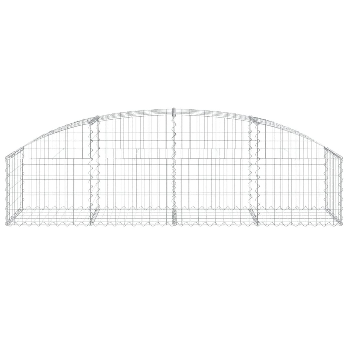 vidaXL Συρματοκιβώτιο Τοξωτό 200x50x40/60εκ. από Γαλβανισμένο Χάλυβα