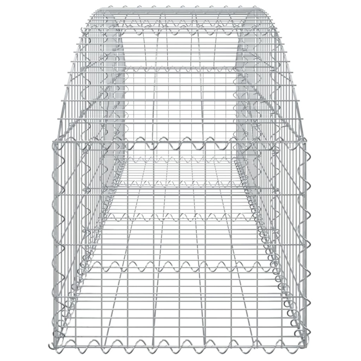 vidaXL Συρματοκιβώτιο Τοξωτό 200x50x40/60εκ. από Γαλβανισμένο Χάλυβα