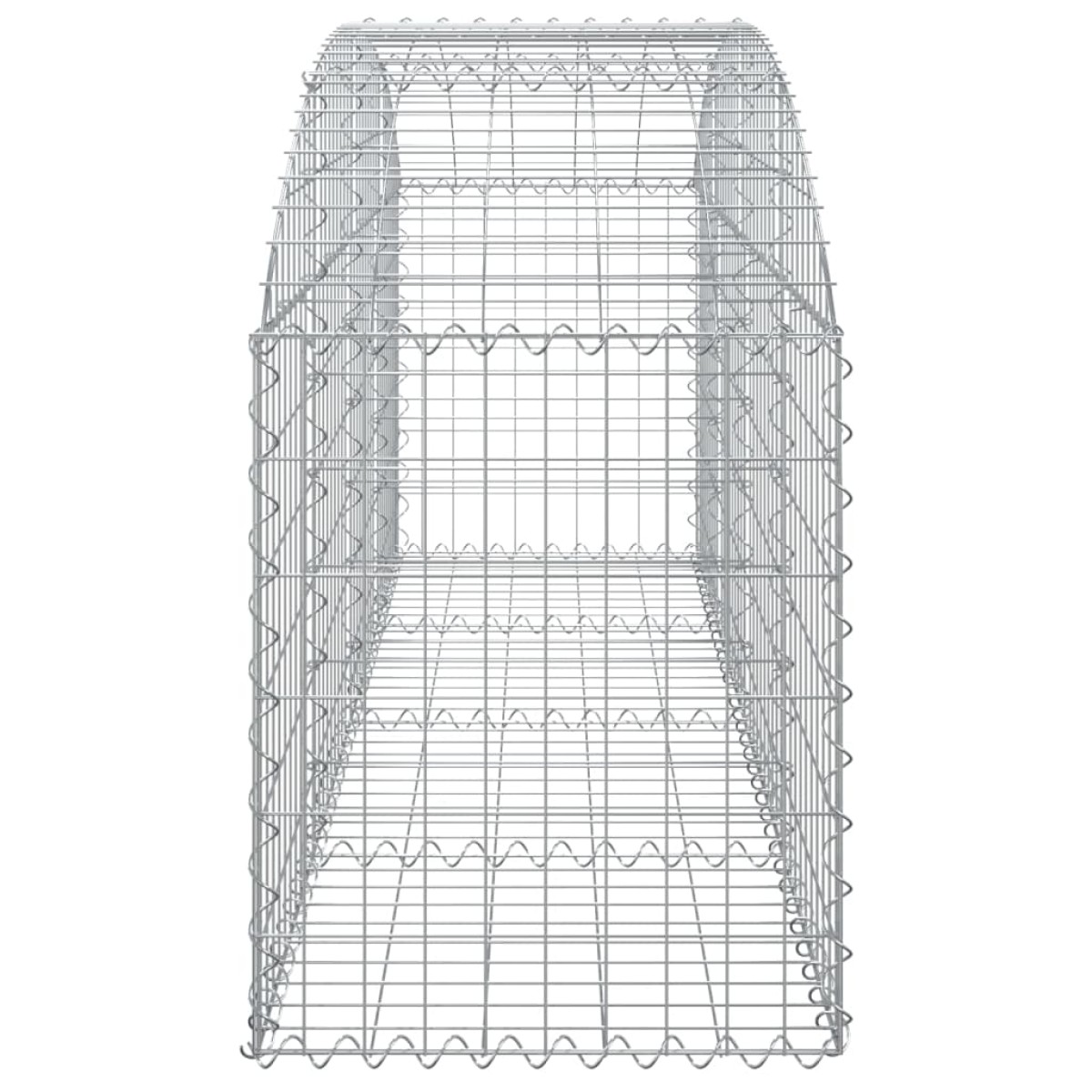 vidaXL Συρματοκιβώτιο Τοξωτό 200x50x60/80εκ. από Γαλβανισμένο Χάλυβα