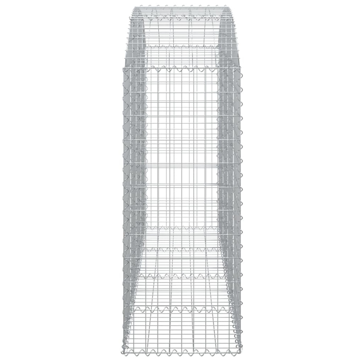 vidaXL Συρματοκιβώτιο Τοξωτό 200x50x120/140εκ. από Γαλβανισμένο Χάλυβα