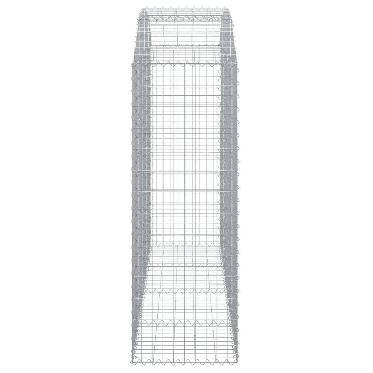 vidaXL Συρματοκιβώτιο Τοξωτό 200x50x140/160εκ. από Γαλβανισμένο Χάλυβα