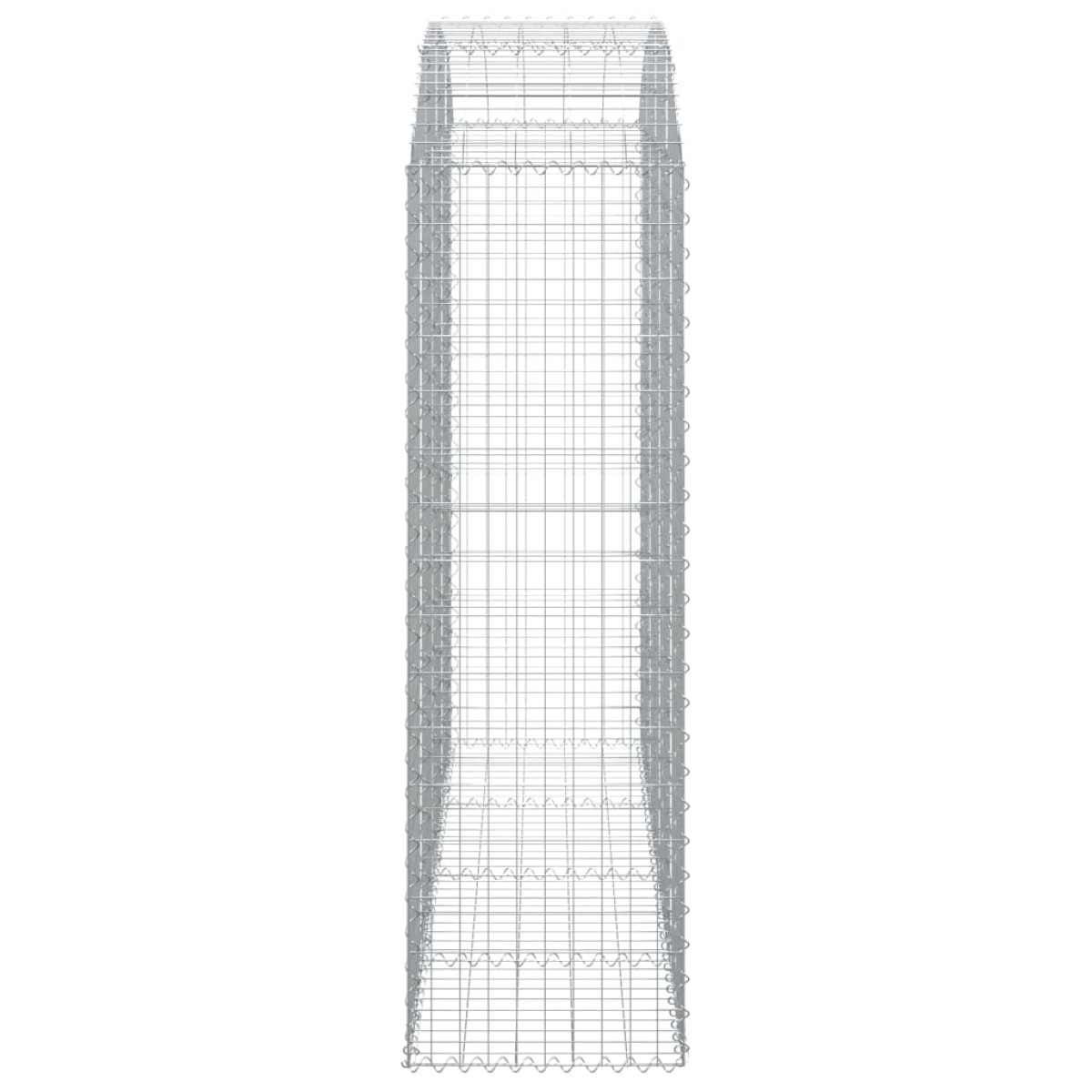 vidaXL Συρματοκιβώτιο Τοξωτό 200x50x160/180εκ. από Γαλβανισμένο Χάλυβα
