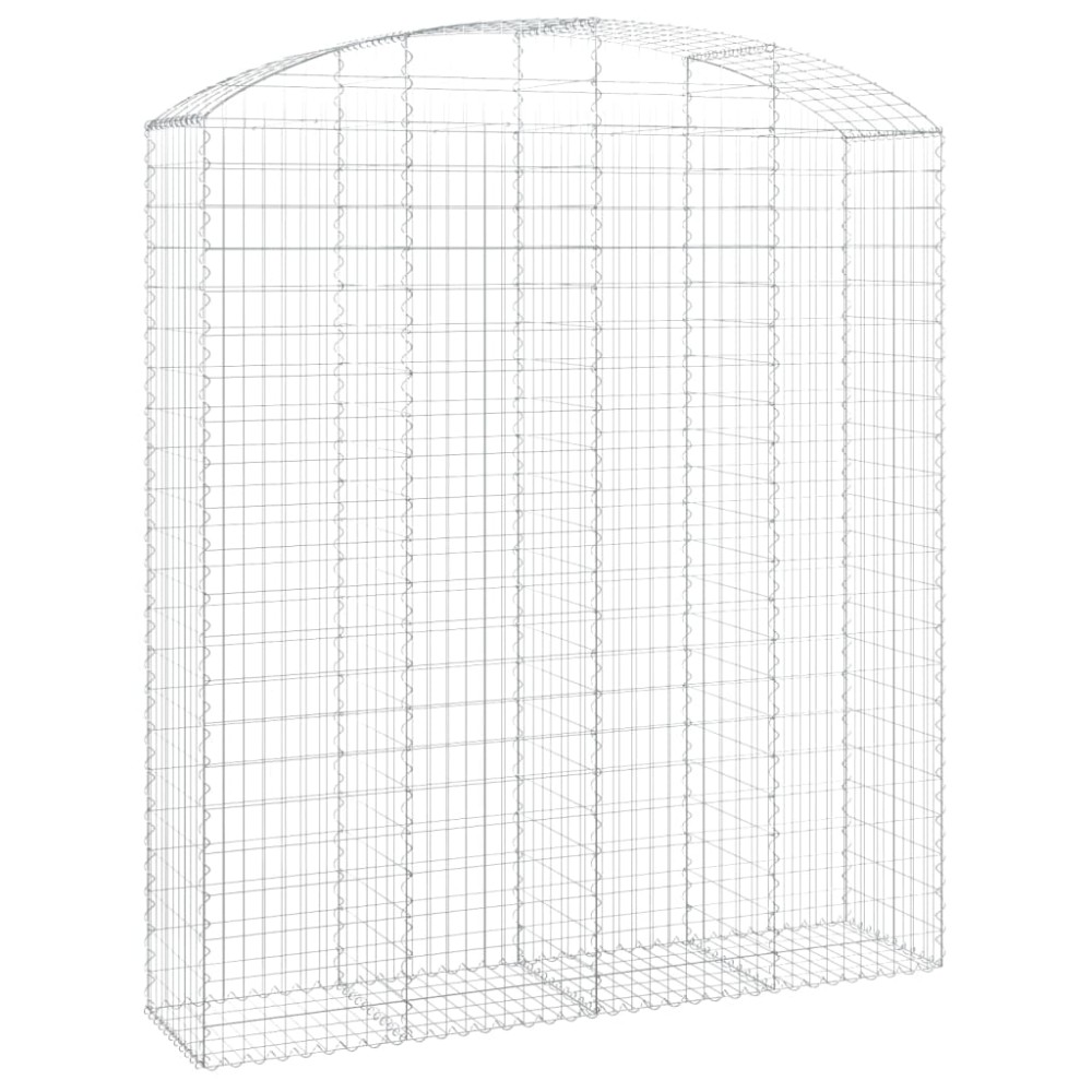 vidaXL Συρματοκιβώτιο Τοξωτό 200x50x220/240εκ. από Γαλβανισμένο Χάλυβα