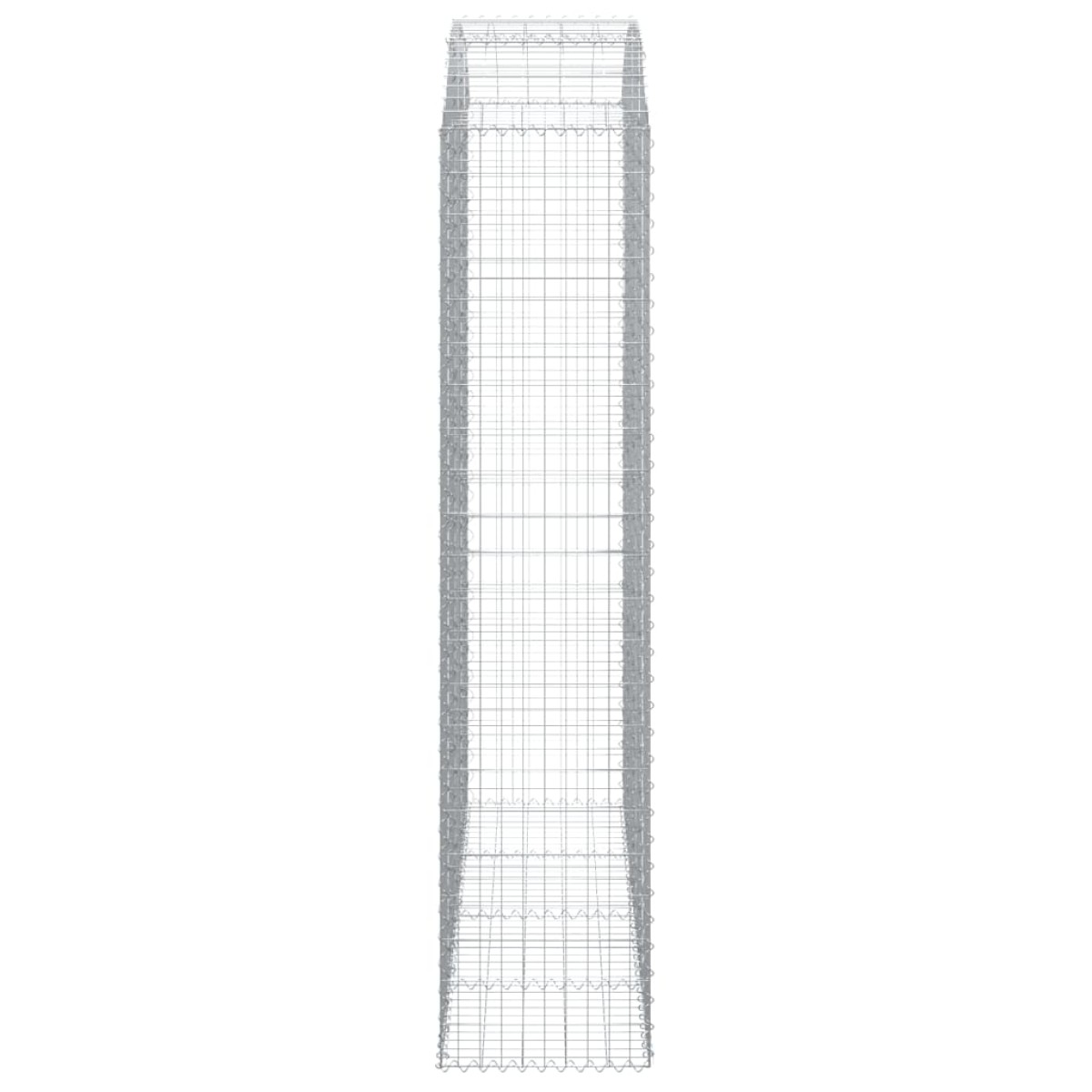 vidaXL Συρματοκιβώτιο Τοξωτό 200x50x220/240εκ. από Γαλβανισμένο Χάλυβα