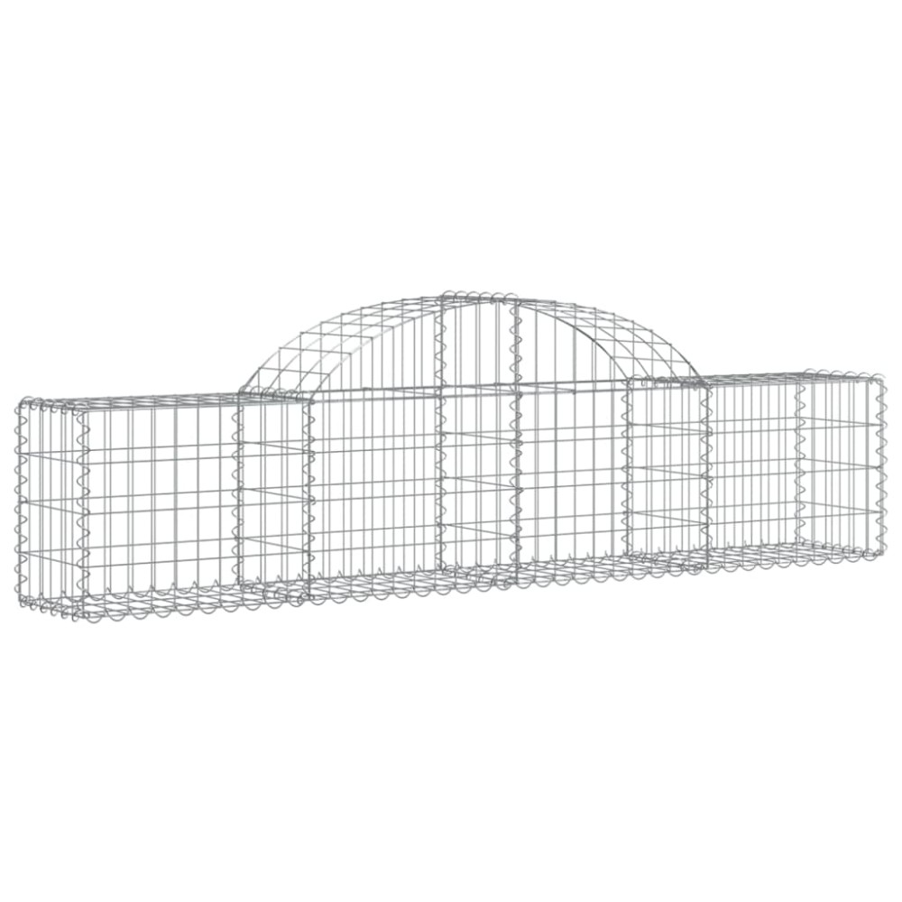 vidaXL Συρματοκιβώτιο Τοξωτό 200x30x40/60εκ. από Γαλβανισμένο Σίδερο
