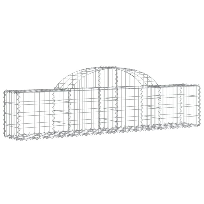 vidaXL Συρματοκιβώτιο Τοξωτό 200x30x40/60εκ. από Γαλβανισμένο Σίδερο