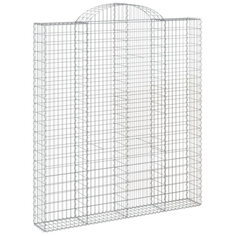 vidaXL Συρματοκιβώτιο Τοξωτό 200x30x220/240εκ. από Γαλβανισμένο Χάλυβα