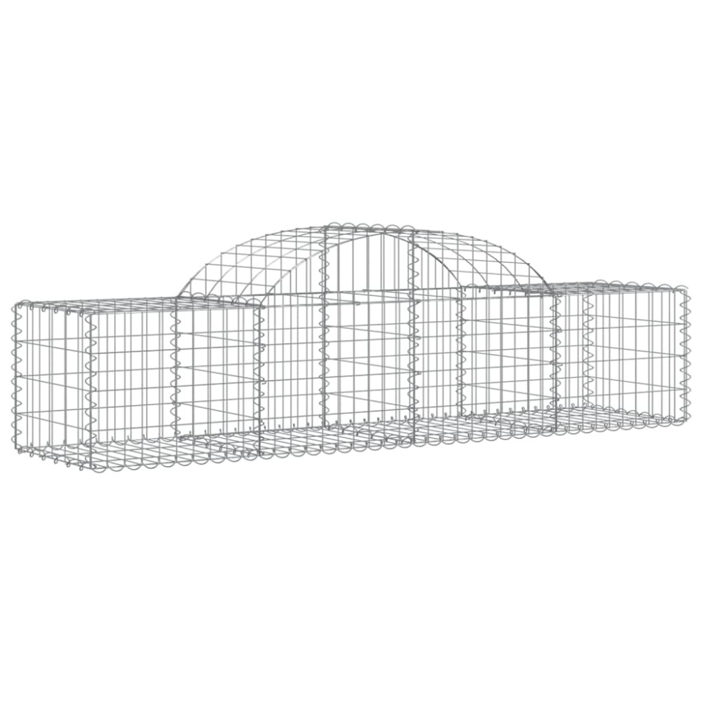 vidaXL Συρματοκιβώτιο Τοξωτό 200x50x40/60εκ. από Γαλβανισμένο Χάλυβα