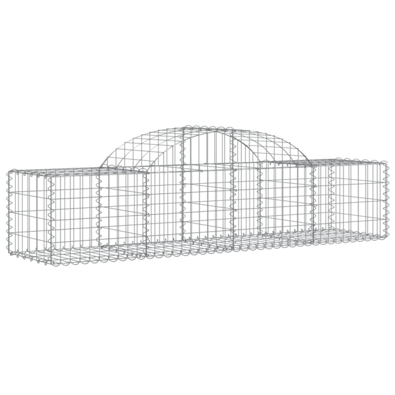 vidaXL Συρματοκιβώτιο Τοξωτό 200x50x40/60εκ. από Γαλβανισμένο Χάλυβα