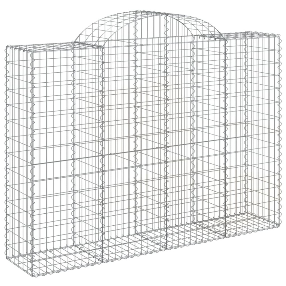 vidaXL Συρματοκιβώτιο Τοξωτό 200x50x140/160εκ. από Γαλβανισμένο Χάλυβα