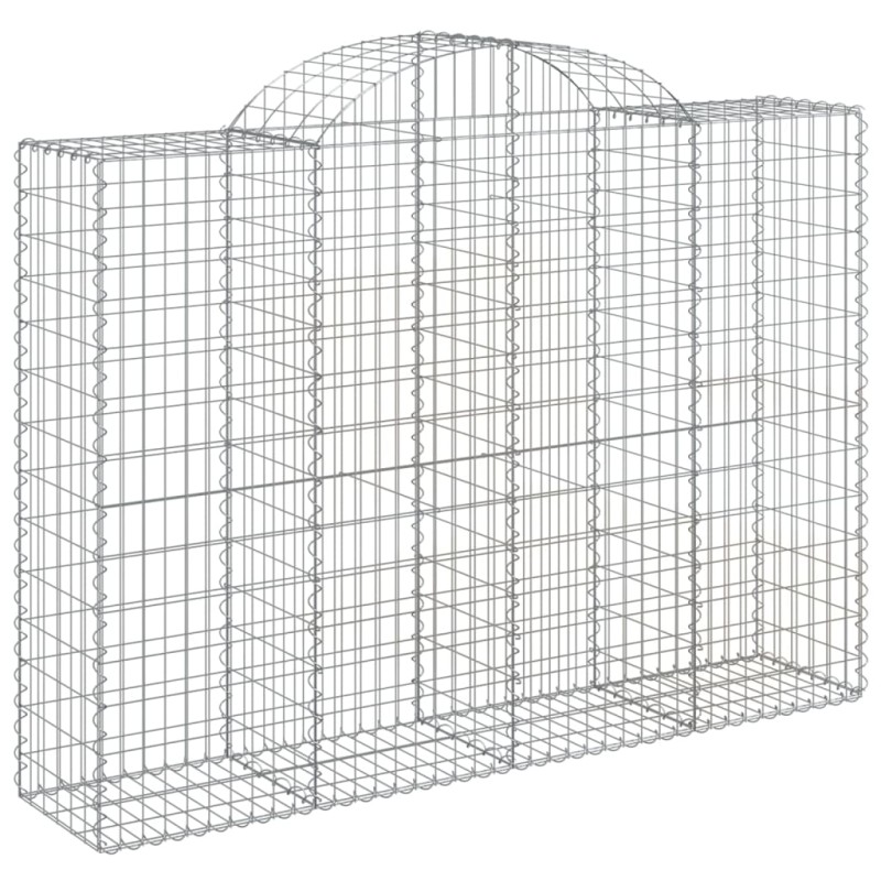 vidaXL Συρματοκιβώτιο Τοξωτό 200x50x140/160εκ. από Γαλβανισμένο Χάλυβα