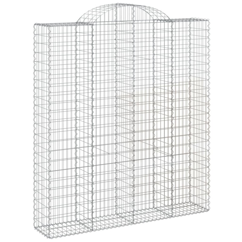 vidaXL Συρματοκιβώτιο Τοξωτό 200x50x220/240εκ. από Γαλβανισμένο Χάλυβα