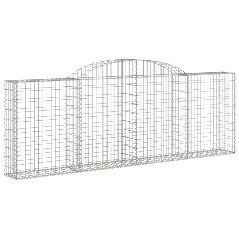 vidaXL Συρματοκιβώτιο Τοξωτό 300x30x100/120εκ. από Γαλβανισμένο Χάλυβα
