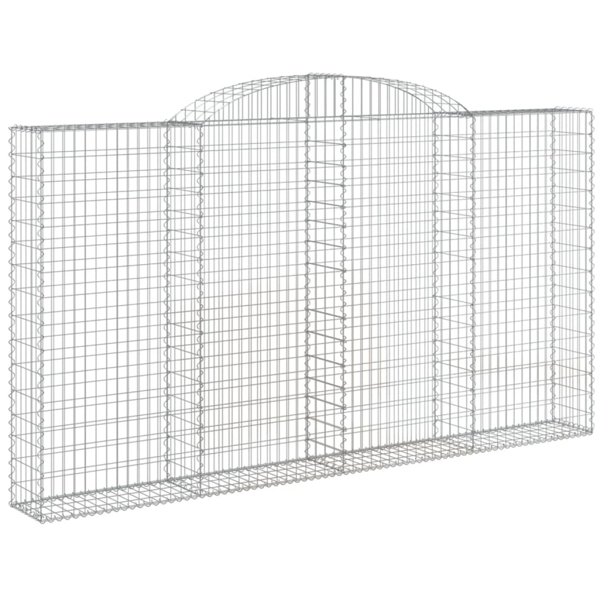 vidaXL Συρματοκιβώτιο Τοξωτό 300x30x160/180εκ. από Γαλβανισμένο Χάλυβα