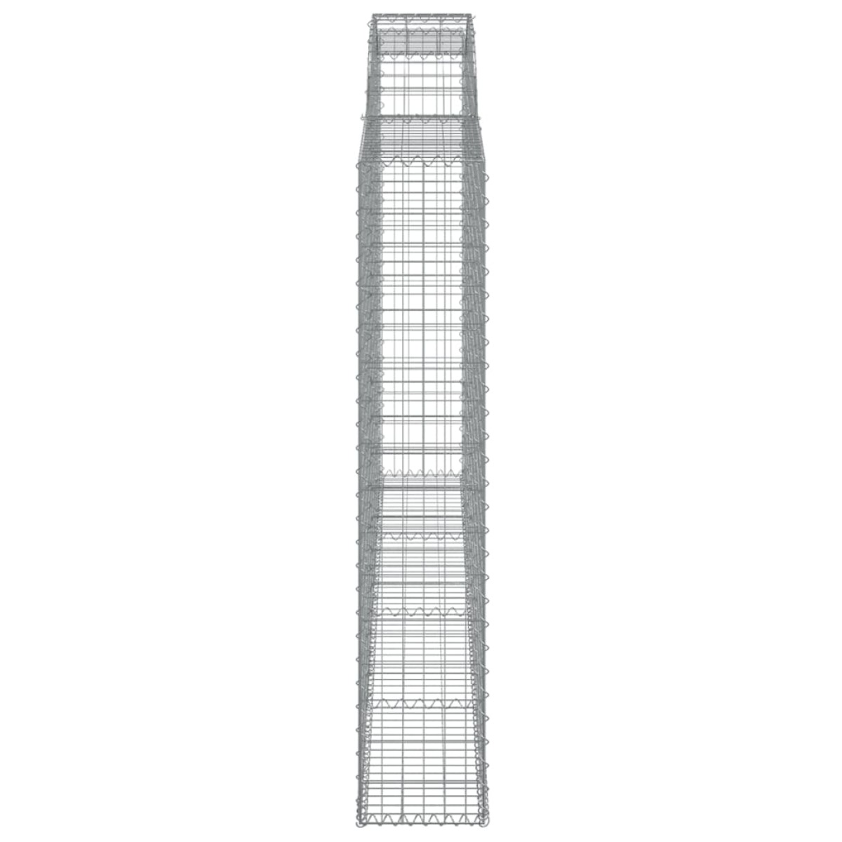vidaXL Συρματοκιβώτιο Τοξωτό 300x30x160/180εκ. από Γαλβανισμένο Χάλυβα