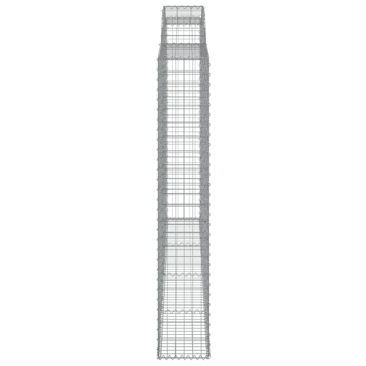 vidaXL Συρματοκιβώτιο Τοξωτό 300x30x180/200εκ. από Γαλβανισμένο Χάλυβα