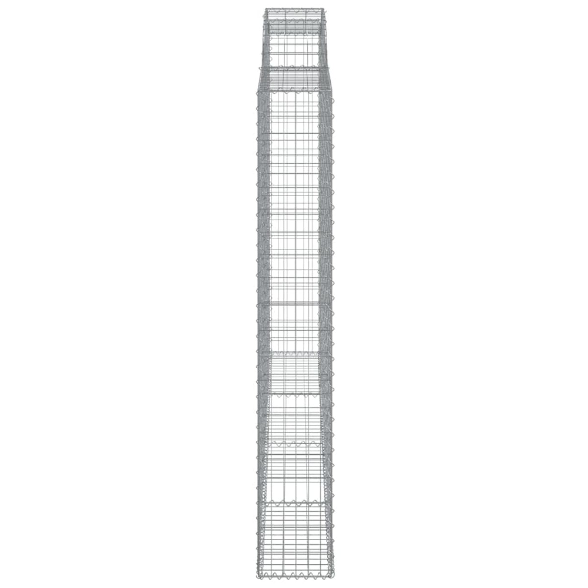 vidaXL Συρματοκιβώτιο Τοξωτό 300x30x200/220εκ. από Γαλβανισμένο Χάλυβα