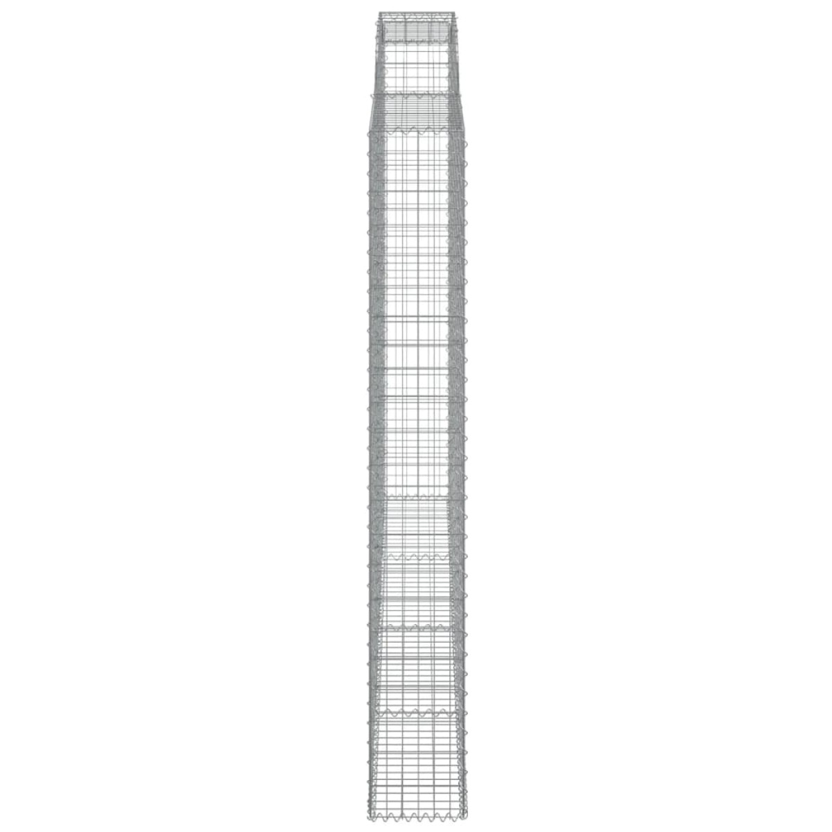 vidaXL Συρματοκιβώτιο Τοξωτό 300x30x220/240εκ. από Γαλβανισμένο Χάλυβα