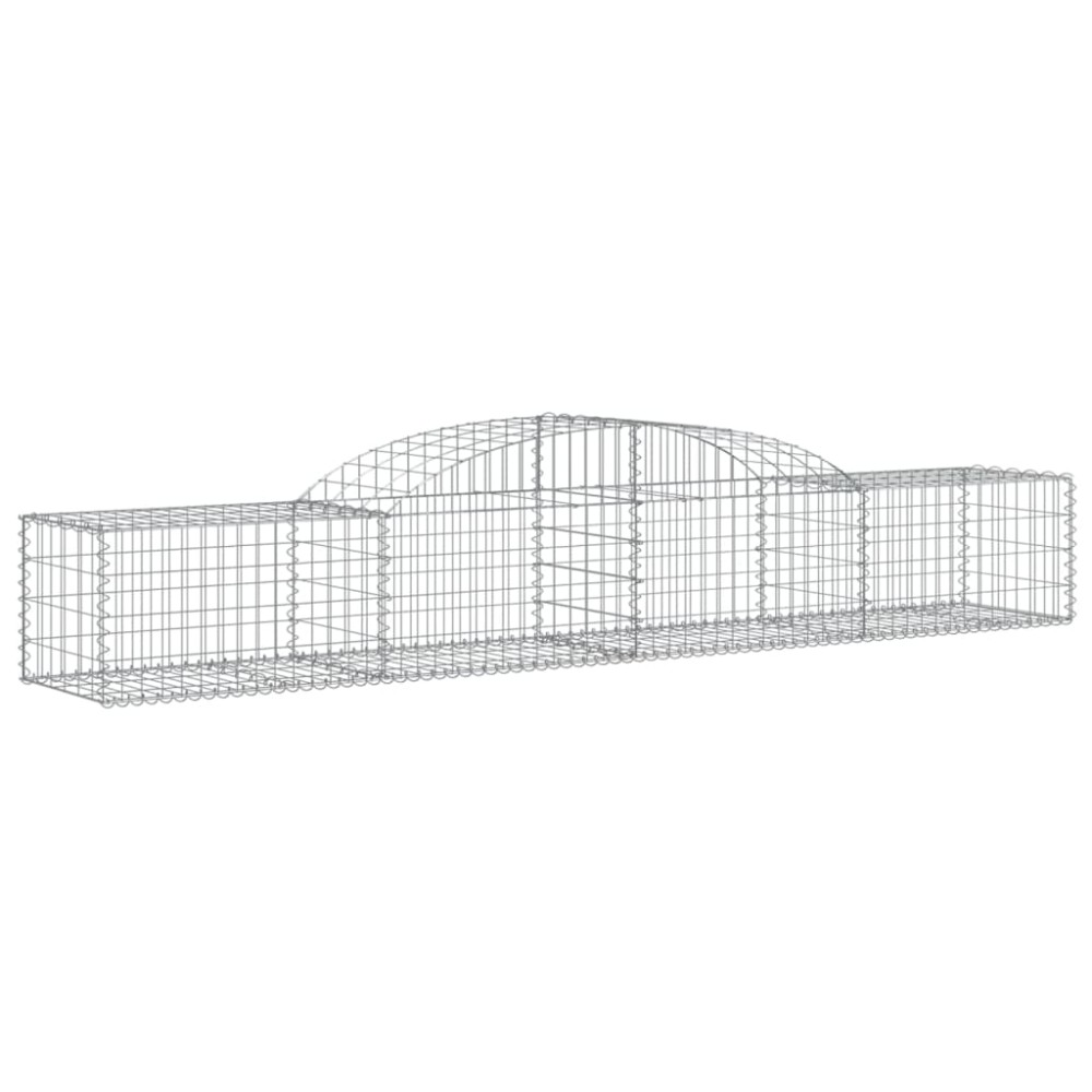 vidaXL Συρματοκιβώτιο Τοξωτό 300x50x40/60εκ. από Γαλβανισμένο Χάλυβα