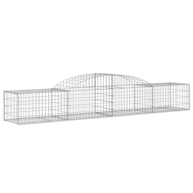 vidaXL Συρματοκιβώτιο Τοξωτό 300x50x40/60εκ. από Γαλβανισμένο Χάλυβα