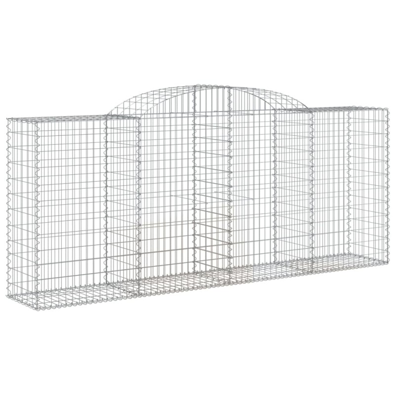 vidaXL Συρματοκιβώτιο Τοξωτό 300x50x120/140εκ. από Γαλβανισμένο Χάλυβα