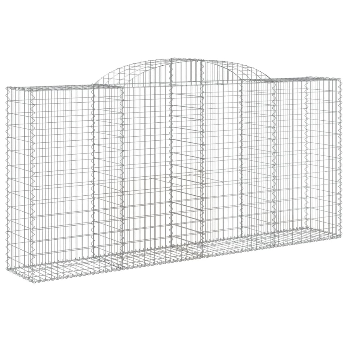 vidaXL Συρματοκιβώτιο Τοξωτό 300x50x140/160εκ. από Γαλβανισμένο Χάλυβα