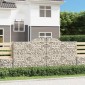 vidaXL Συρματοκιβώτιο Τοξωτό 300x50x140/160εκ. από Γαλβανισμένο Χάλυβα