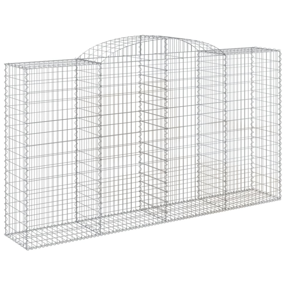 vidaXL Συρματοκιβώτιο Τοξωτό 300x50x160/180εκ. από Γαλβανισμένο Χάλυβα
