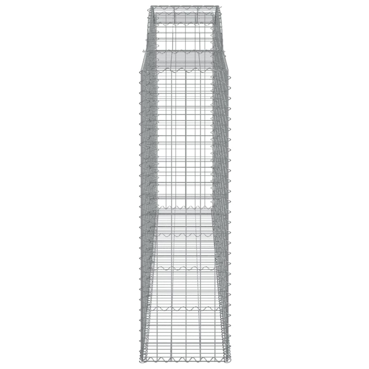 vidaXL Συρματοκιβώτιο Τοξωτό 300x50x160/180εκ. από Γαλβανισμένο Χάλυβα