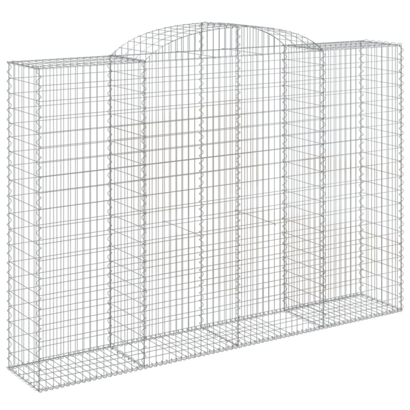 vidaXL Συρματοκιβώτιο Τοξωτό 300x50x200/220εκ. από Γαλβανισμένο Χάλυβα