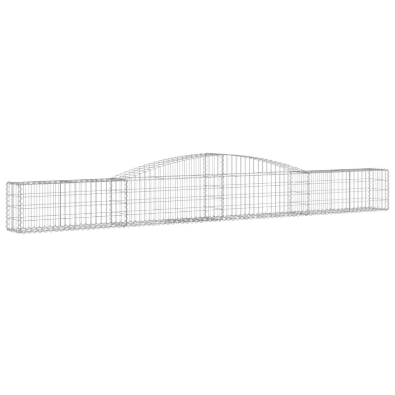 vidaXL Συρματοκιβώτιο Τοξωτό 400x30x40/60εκ. από Γαλβανισμένο Χάλυβα