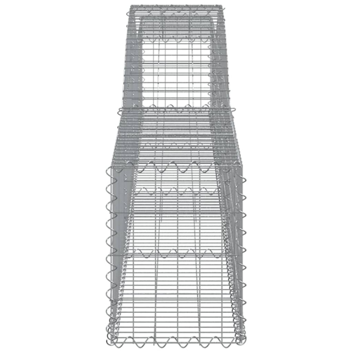 vidaXL Συρματοκιβώτιο Τοξωτό 400x30x40/60εκ. από Γαλβανισμένο Χάλυβα