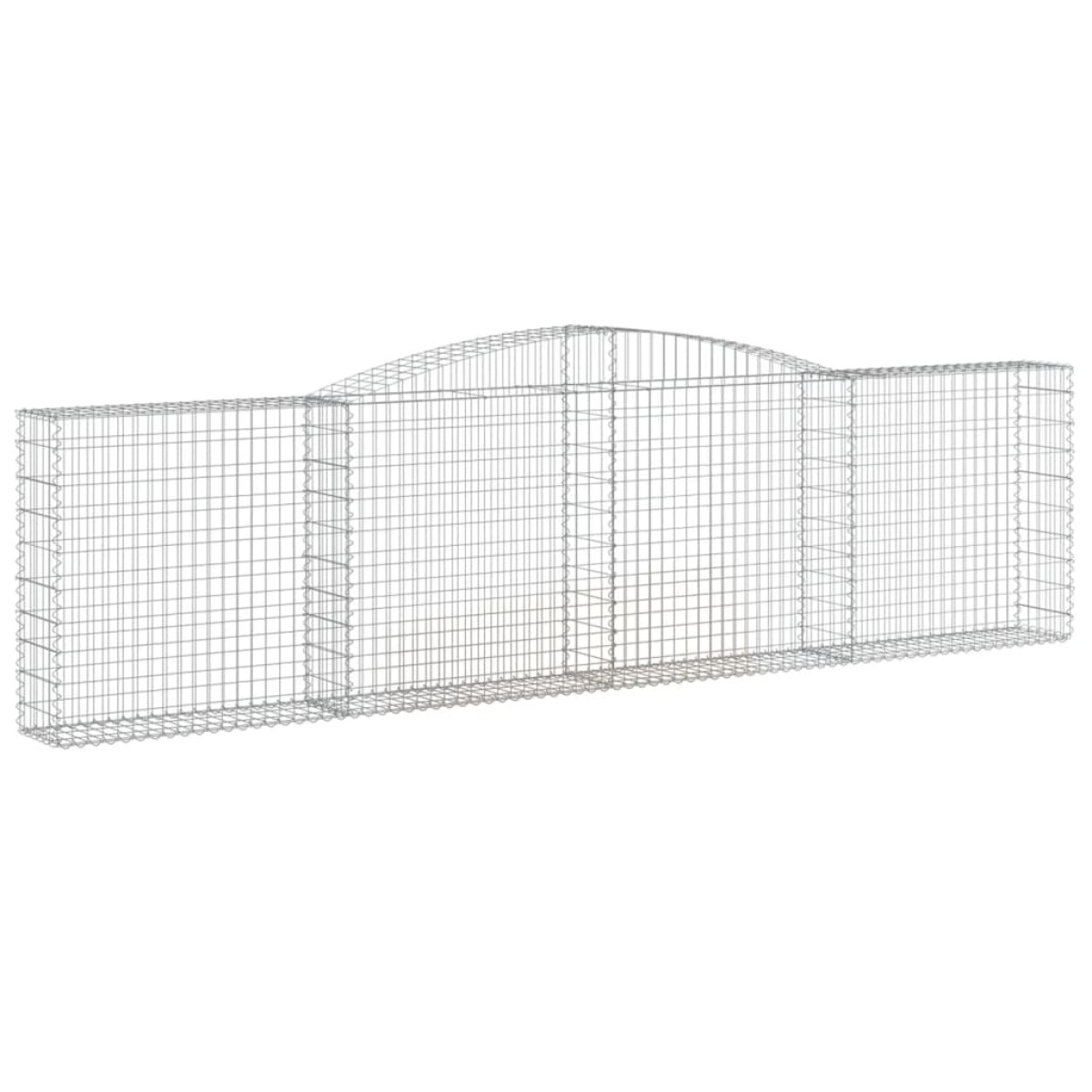 vidaXL Συρματοκιβώτιο Τοξωτό 400x30x100/120εκ. από Γαλβανισμένο Χάλυβα