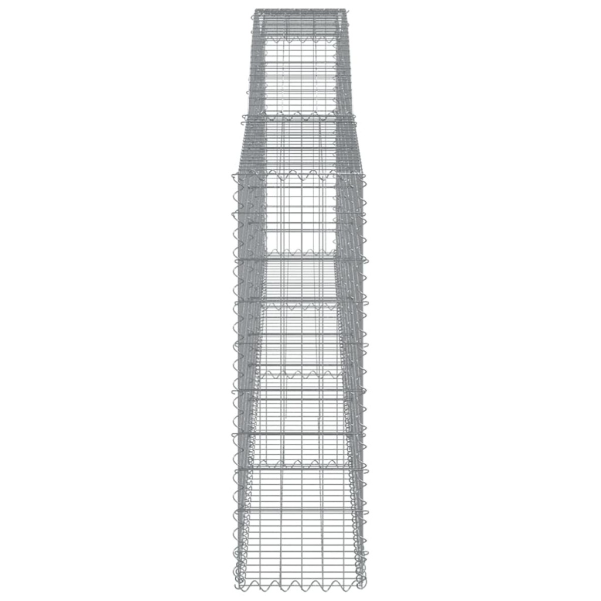 vidaXL Συρματοκιβώτιο Τοξωτό 400x30x100/120εκ. από Γαλβανισμένο Χάλυβα