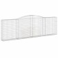 vidaXL Συρματοκιβώτιο Τοξωτό 400x30x120/140εκ. από Γαλβανισμένο Χάλυβα