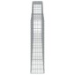 vidaXL Συρματοκιβώτιο Τοξωτό 400x30x120/140εκ. από Γαλβανισμένο Χάλυβα