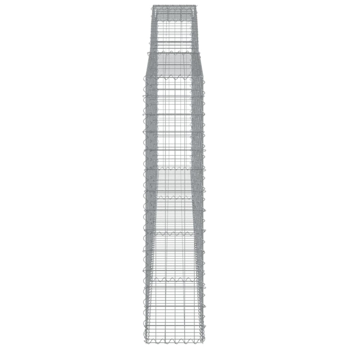 vidaXL Συρματοκιβώτιο Τοξωτό 400x30x140/160εκ. από Γαλβανισμένο Χάλυβα