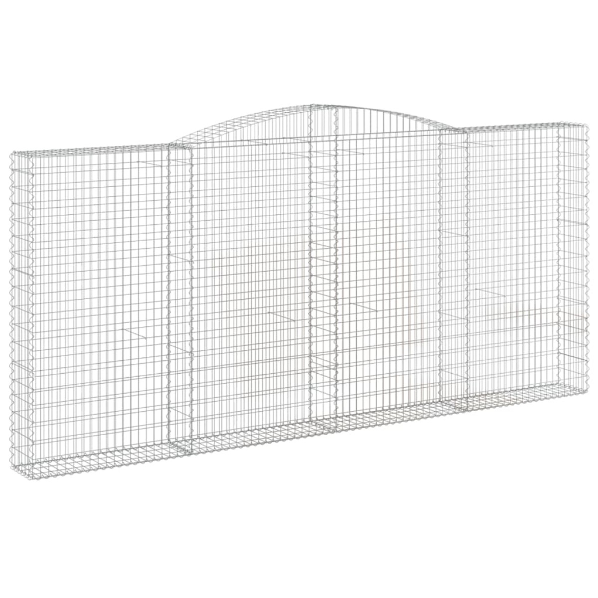 vidaXL Συρματοκιβώτιο Τοξωτό 400x30x180/200εκ. από Γαλβανισμένο Χάλυβα